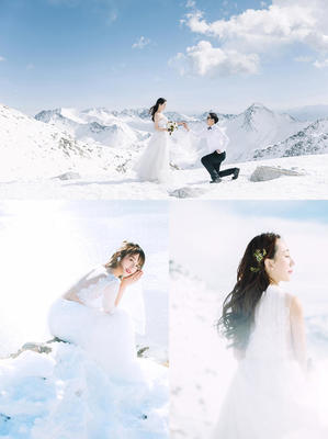 雪景婚纱照│川西旅拍│达古冰川│小众圣地